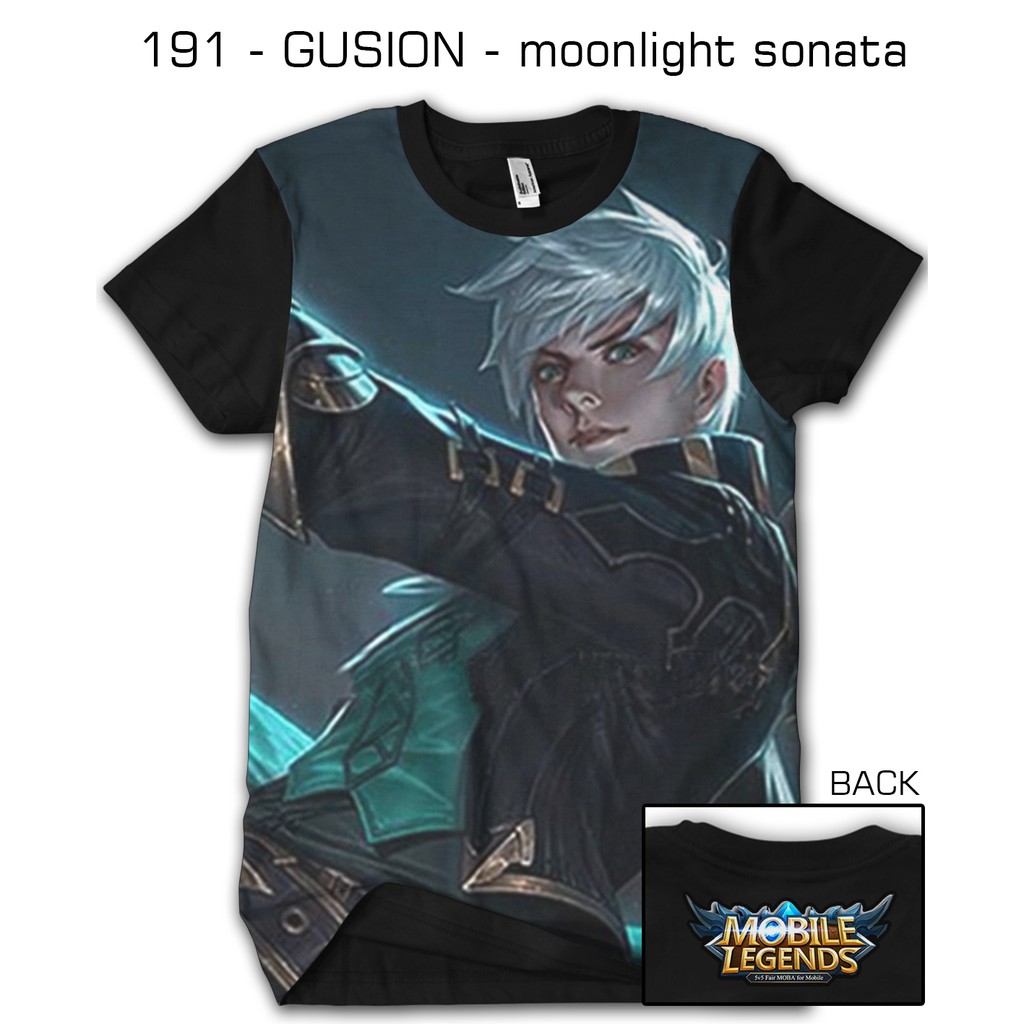 KAOS 3D MOBILE LEGEND LEGENDS GUSION GOSSEN 191 MOONLIGHT SONATA