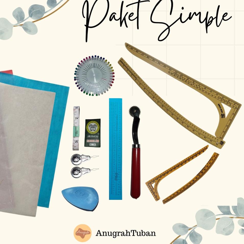 Paling Diminati [SIMPLE] Paket Alat/Peralatan Jahit/Penjahit/Menjahit Pemula/Kursus Lengkap Ekonomis