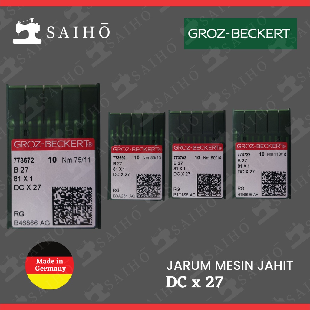 Groz Beckert Dc x27 / DCx27 Jarum Mesin Jahit