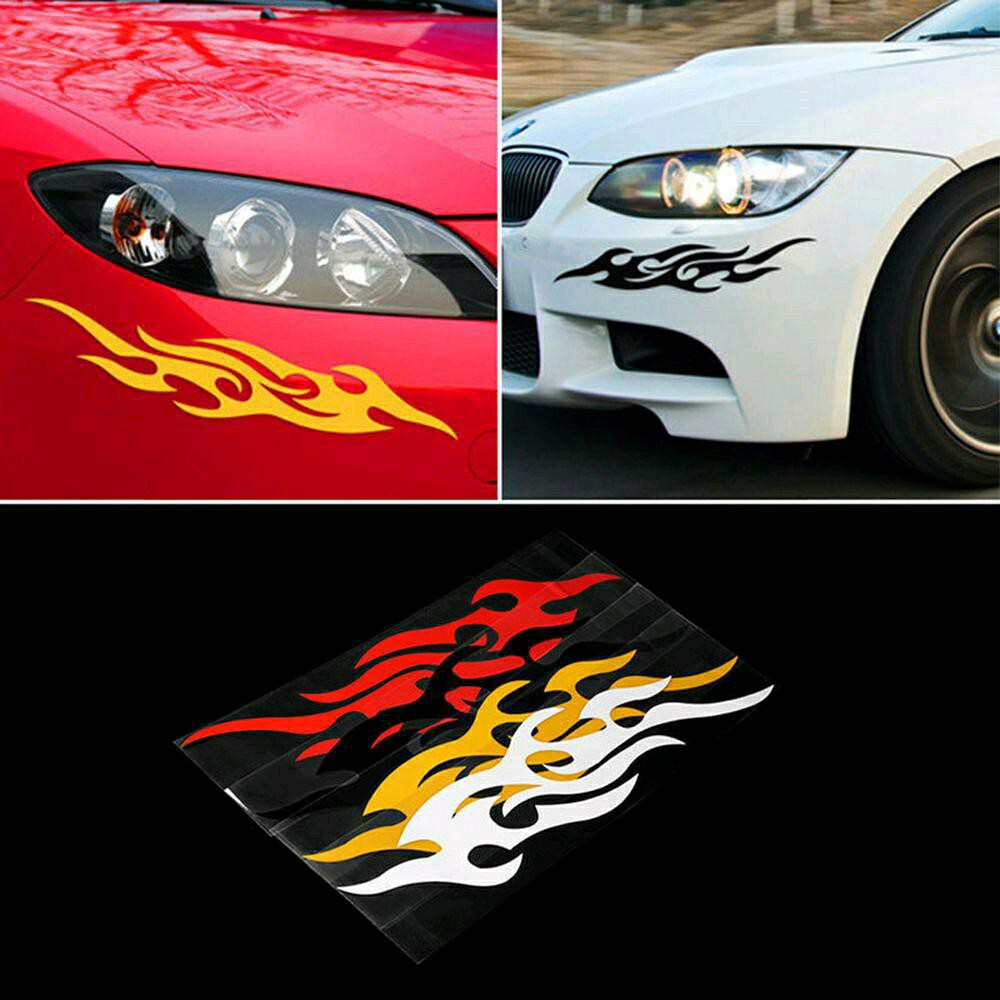 Stiker Mobil Motif Api