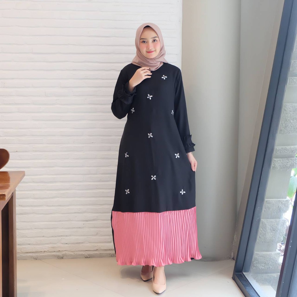 Gamis agatha / maxi dress muslim / fashion gamis / best / montek