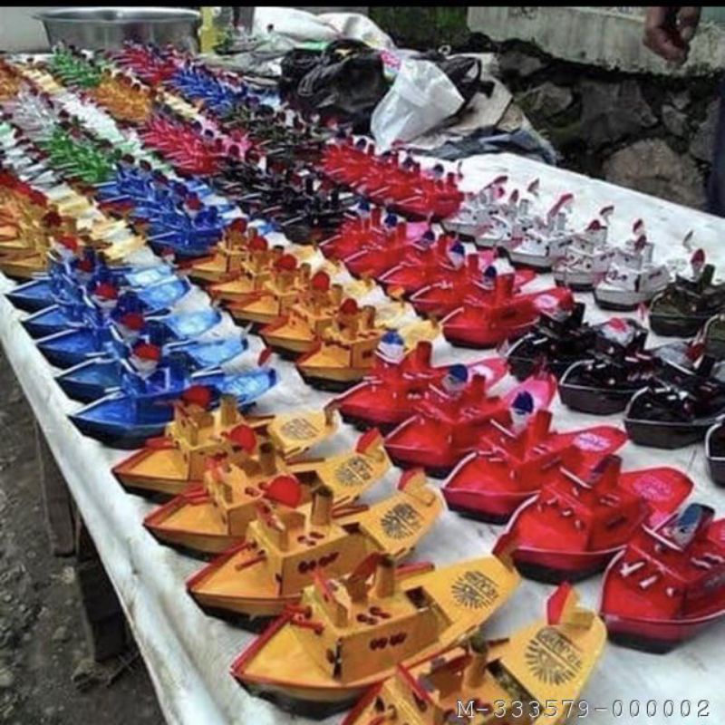 mainan kapal air jaman dulu jadul kecil otok otok
