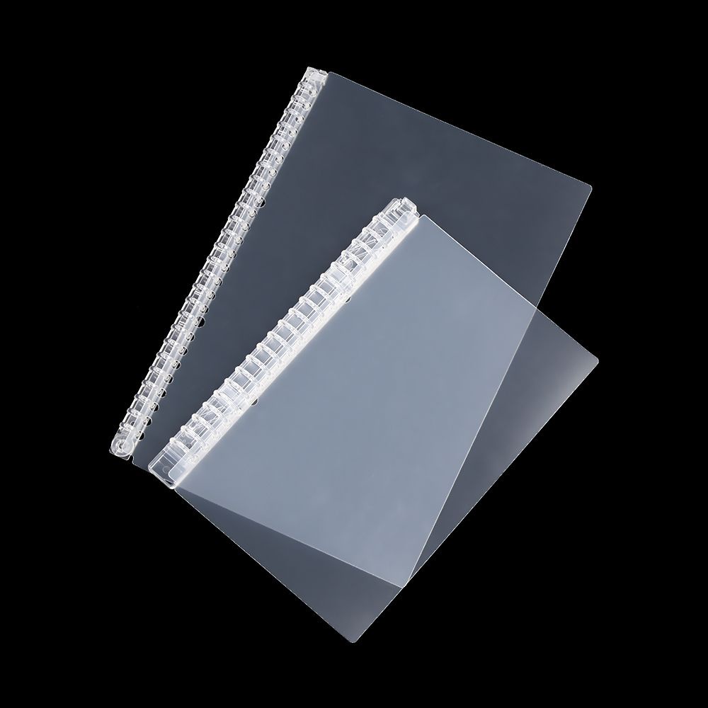 ROW A5/B5 Fashion Loose-leaf Cover Accessory Ring Binder Notebook Paging Separator New File Folder Refillable Plastic 20/26Hole Clear Notepad/Multicolor