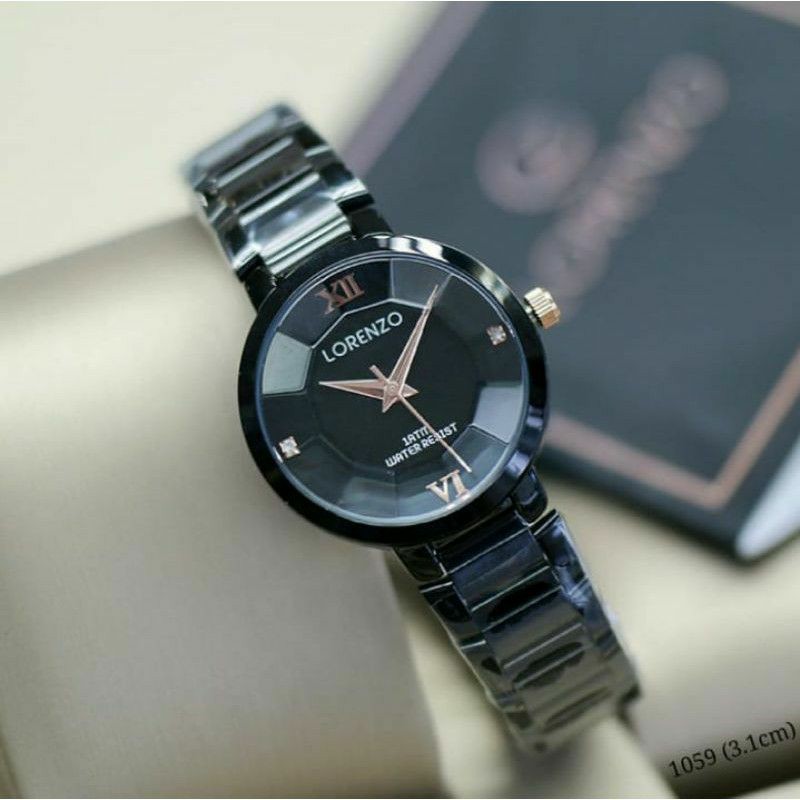 jam tangan fashion wanita lorenzo 1059 original