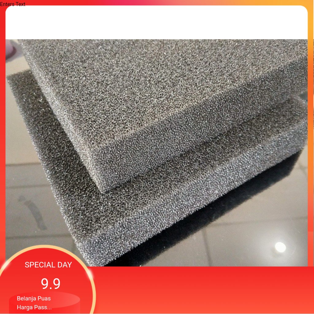 BUSA BIO FILTER FOAM  - Filter Foam Aquarium Penjernih Air Kolam Ikan 50cm x 50cm