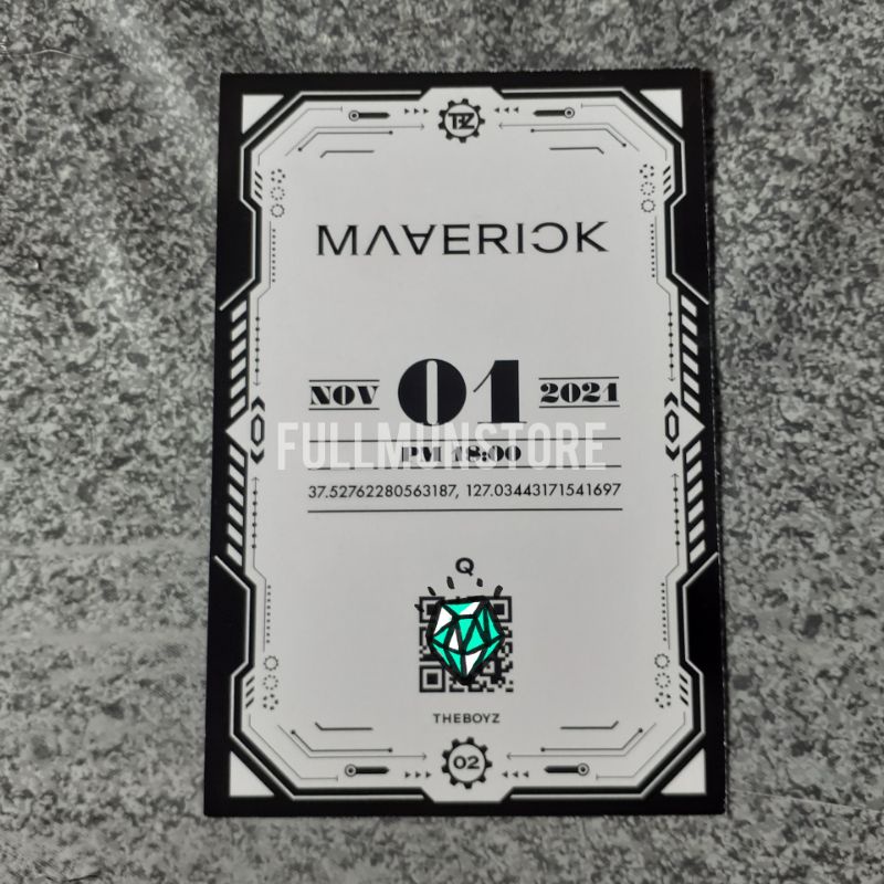The Boyz MAVERICK Invitation Card QR Code Q / Changmin [CEK DESKRIPSI]