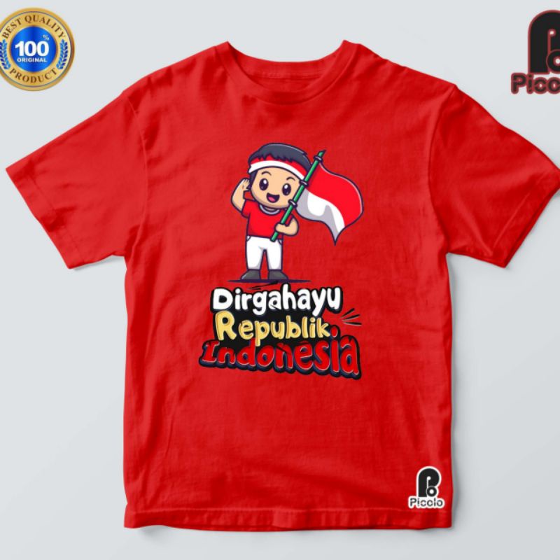 baju kaos anak hari kemerdekaan 17 agustus