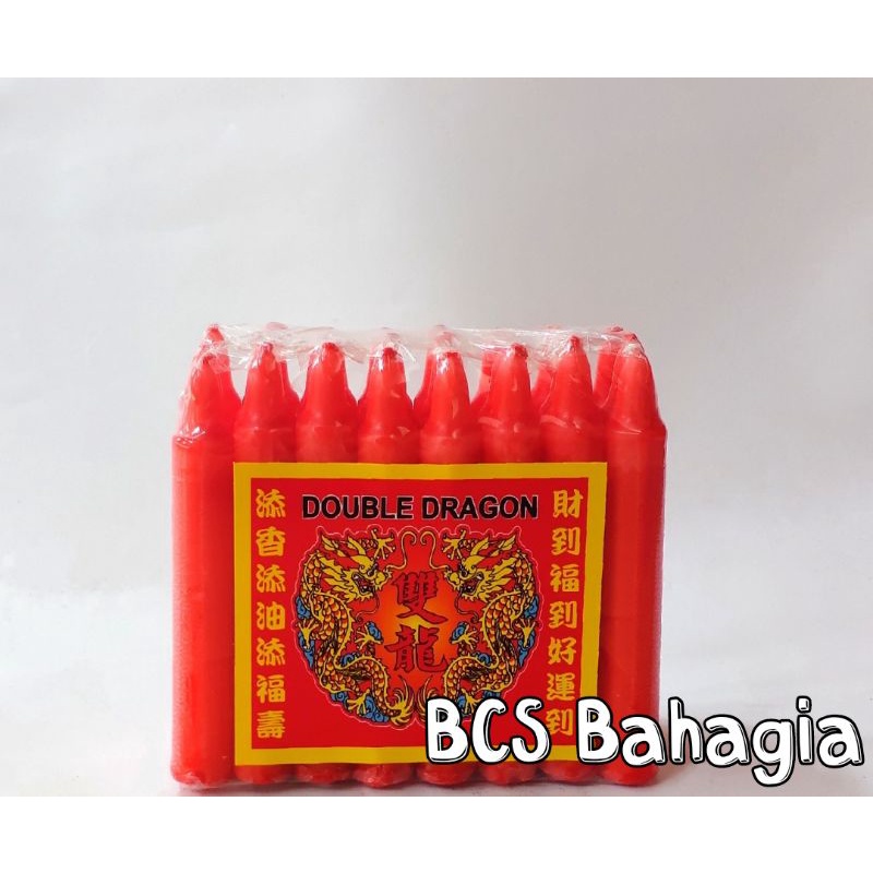 Lilin Merah Isi 24 Batang Kecil Type C1 Red Candle