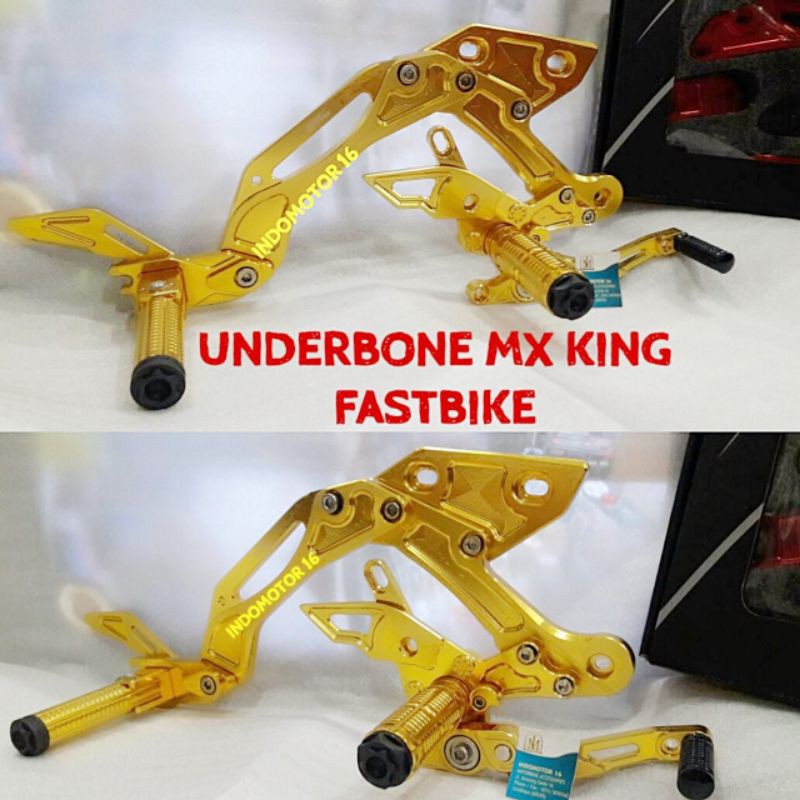 FOOTSTEP STEP CONGKEL UNDERBONE MX KING FASTBIKE SET DOUBLE STEP ORIGINAL