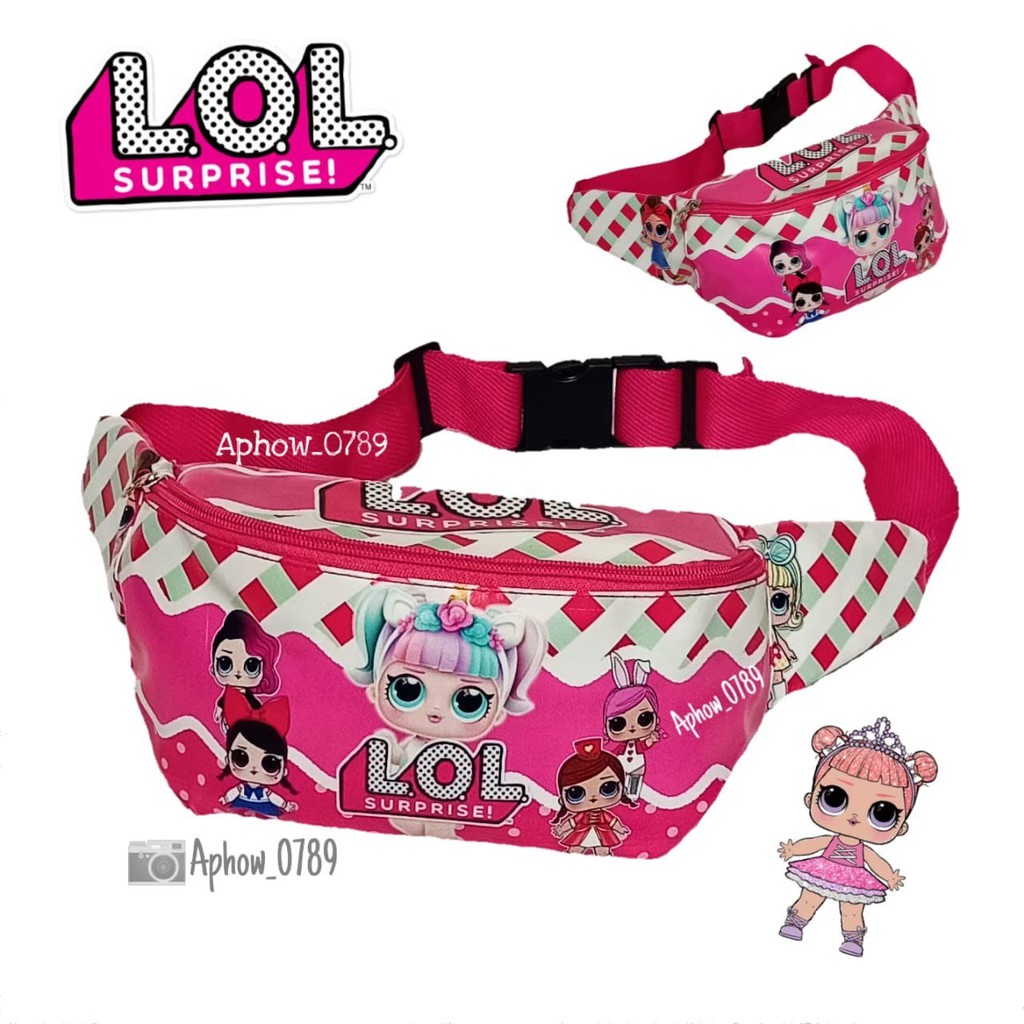 KSO_BAG - Tas Selempang WaistBag Anak Perempuan Termurah Motif Carakter CARTOON Lucu