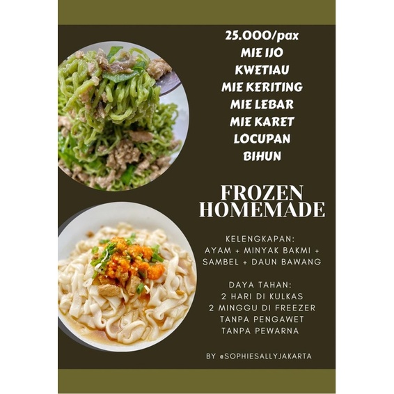 

Paket Bakmie / Bakmi / Mie Ayam Lengkap Tinggal Rebus Homemade Halal