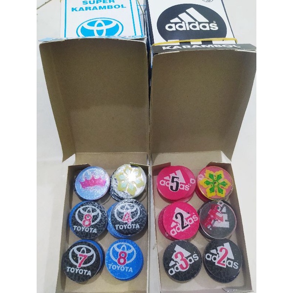 Koin/ Biji karambol 2 lapis