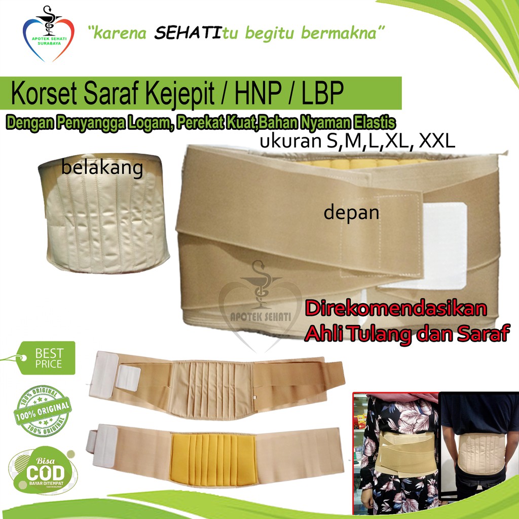 TERBUKTI KORSET HNP LUMBAL SARAF KEJEPIT SAKIT PUNGGUNG LBP