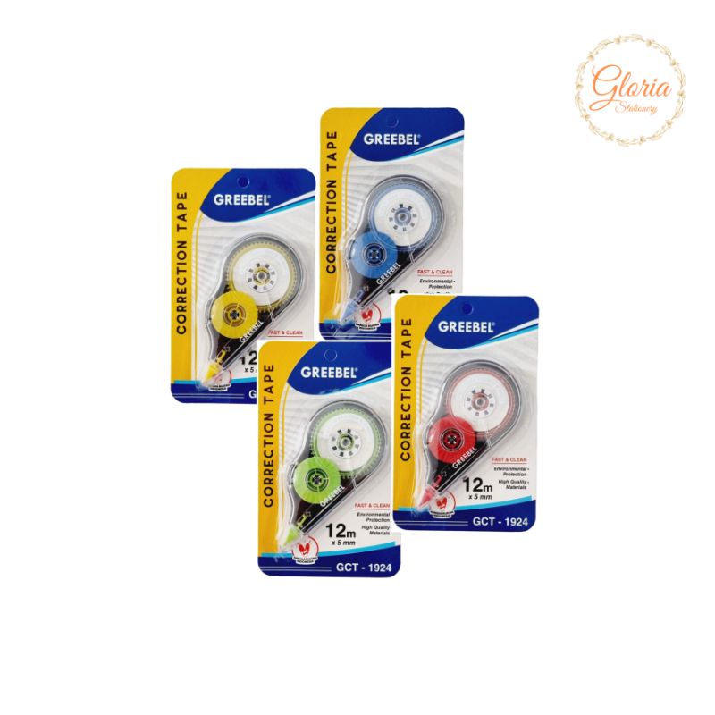 

Greebel Correction tape GCT 1924/ Tip ex kertas GCT 1924 Greebel/ Tip ex kering GCT 1924 Greebel
