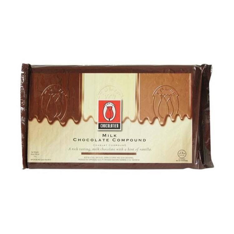 

Tulip Milk Compound Coklat Potongan +/- 200gr