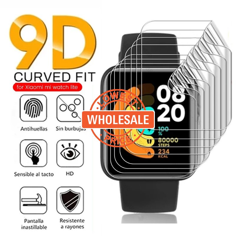 [Harga Grosir]Pelindung Layar Hydrogel 9D Curved HD Anti Gores Untuk Smartwatch Xiaomi Mi Watch 2 Lite