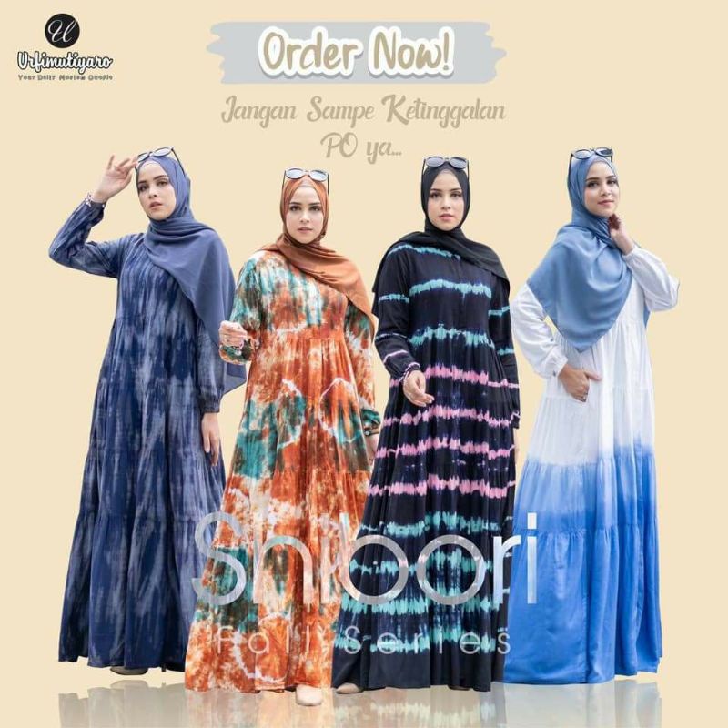 [AGEN RESMI] SHIBORI FALL SERIES BY URFIMUTIYARO  GAMIS ONLY Handmade Pattern Rayon Adem Busui dan W