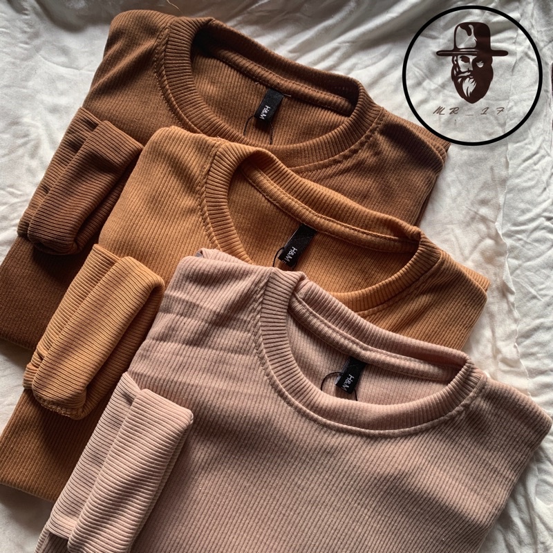 Kaos Rib / Kaos Rib Premium / kaos rib premium wanita / Kaos Lengan Panjang / Kaos Rib Panjang Wanit