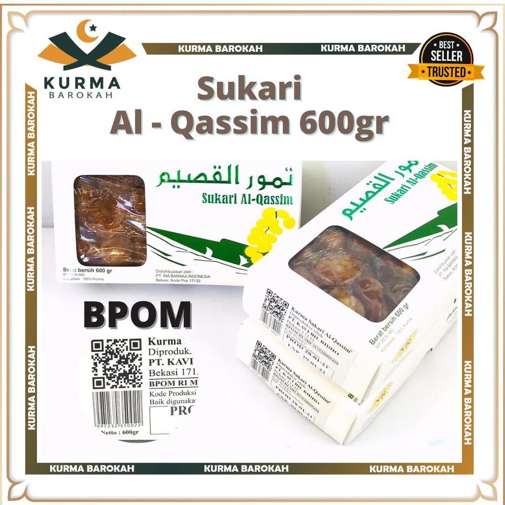 

KURMA SUKARI AL QASSIM 600GR