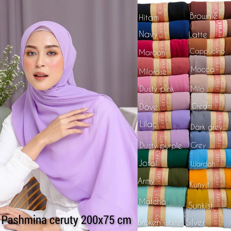 Pashmina Ceruty Long premium