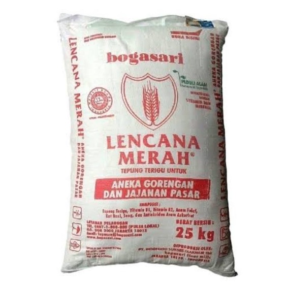 

Terigu lencana merah perball isi 25kg