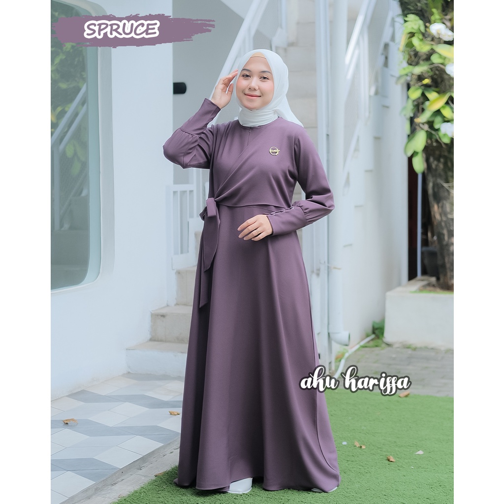Ciara Dress Ori Aku Karissa - Gamis Polos Aku Karissa