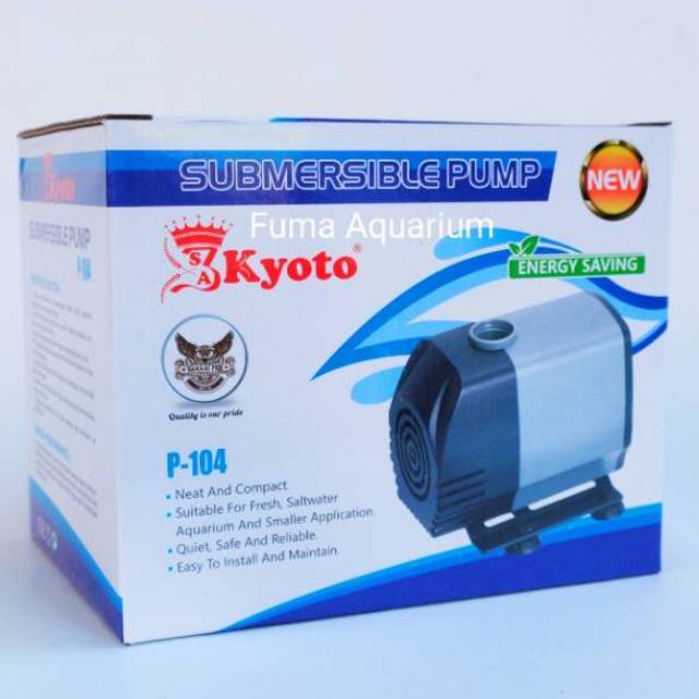 KYOTO P 104 POMPA FILTER KOLAM AQUARIUM HIDROPONIK Submersible Pump Power Head