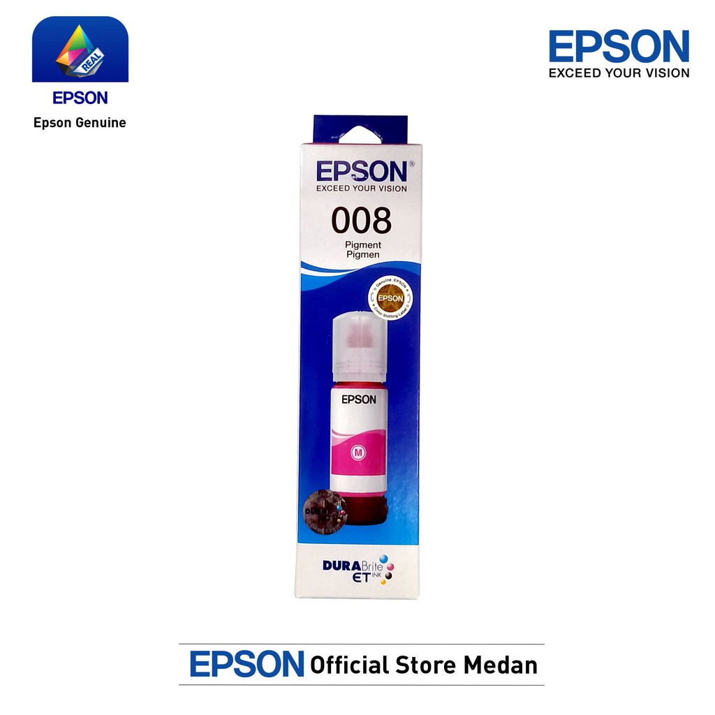 Tinta Botol Epson T008 008 L15150 L15160 L15180 L6550 L6580 PIGMENT ORIGINAL