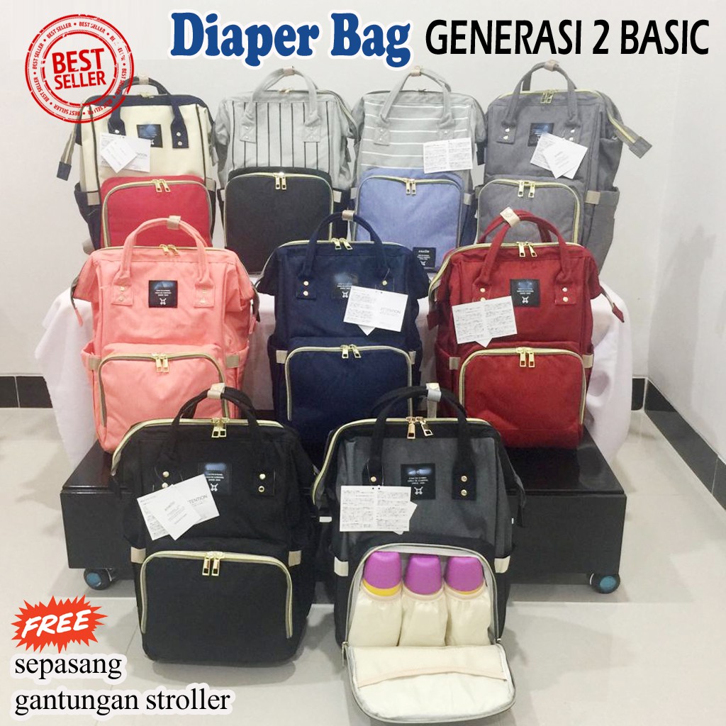 DIAPER BAG BACKPACK TAS PERLENGKAPAN ANAK RANSEL BAYI