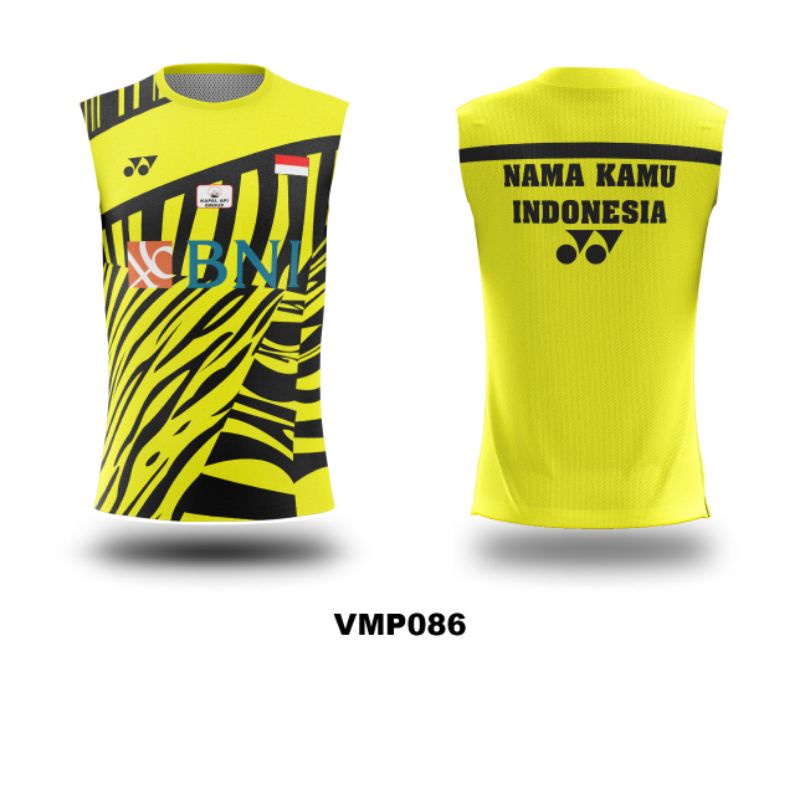Kaos Jersey Badminton Bulutangkis Indonesia Master 2021 Kostum Fullprint