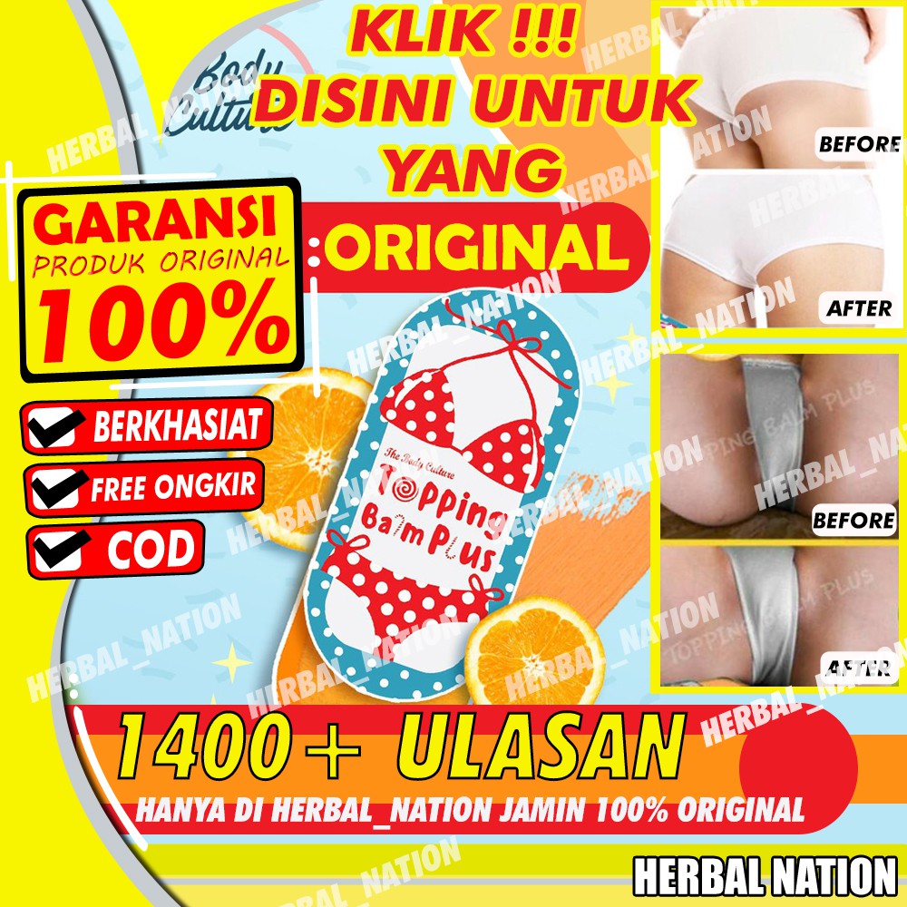 Topping Toping Balm Plus Original Thailand Pemutih Selangkangan Ketiak Bokong Pantat Permanen Ampuh