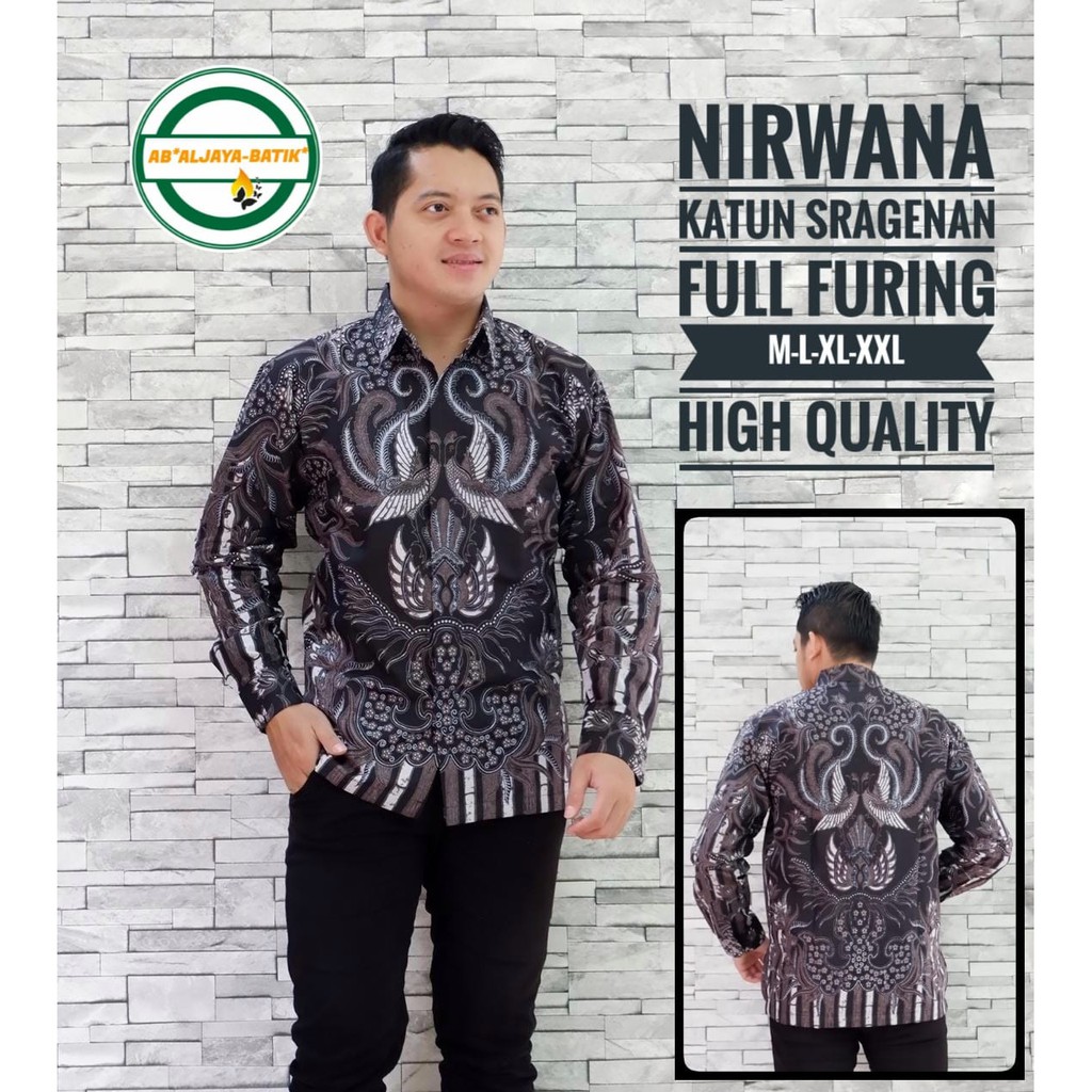 NIRWANA PANJANG kemeja batik pria lengan panjang terbaru ORIGINAL BY ALJAYA BATIK