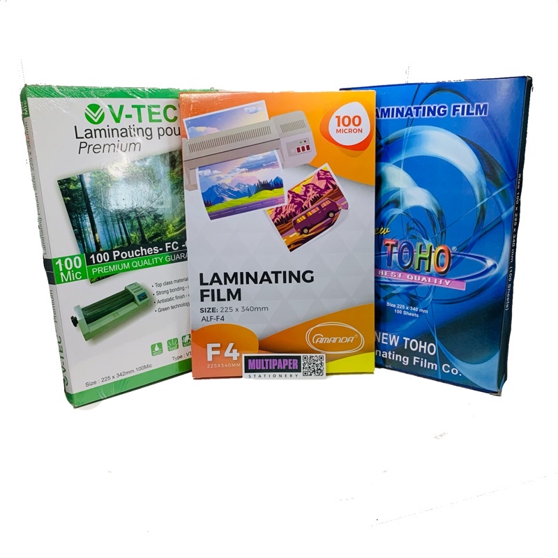 

Plastik Laminating F4 Murah Berbagai Merk 100 Micron