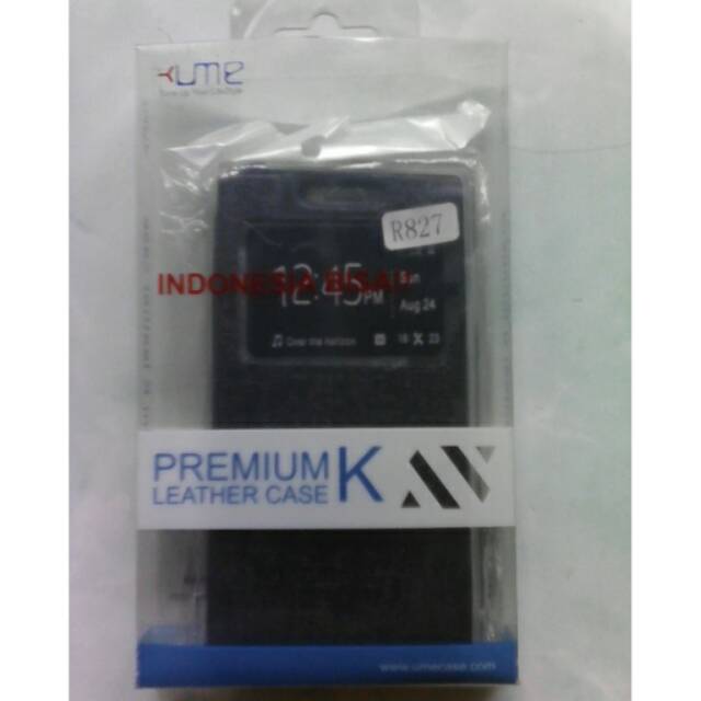 Leather case flip cover view original ume oppo r827
