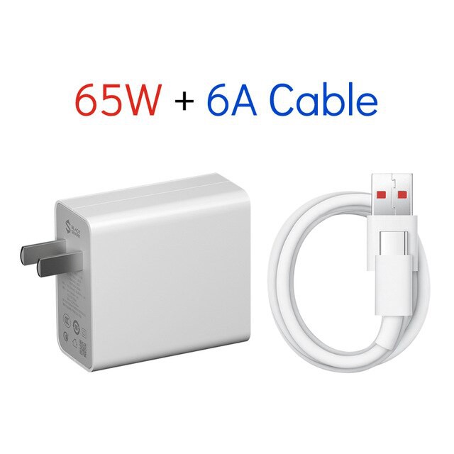 XIAOMI Charger 65W + Type-C 6A Cable Original Fast Charging Pack