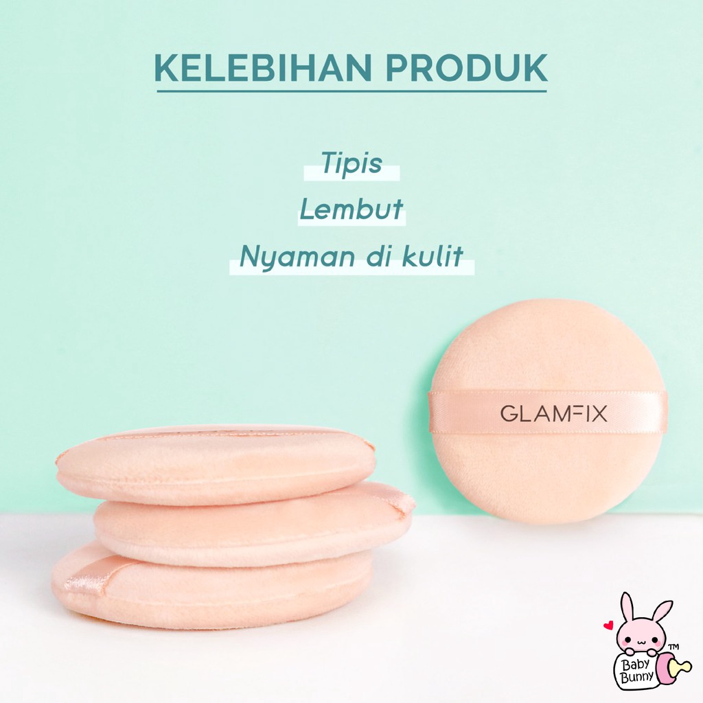 ❤ BELIA ❤ Glam Fix Puff Camelia | Fix Summer Pocket Professional Powder Sponge Glamfix Y.O.U Makeups