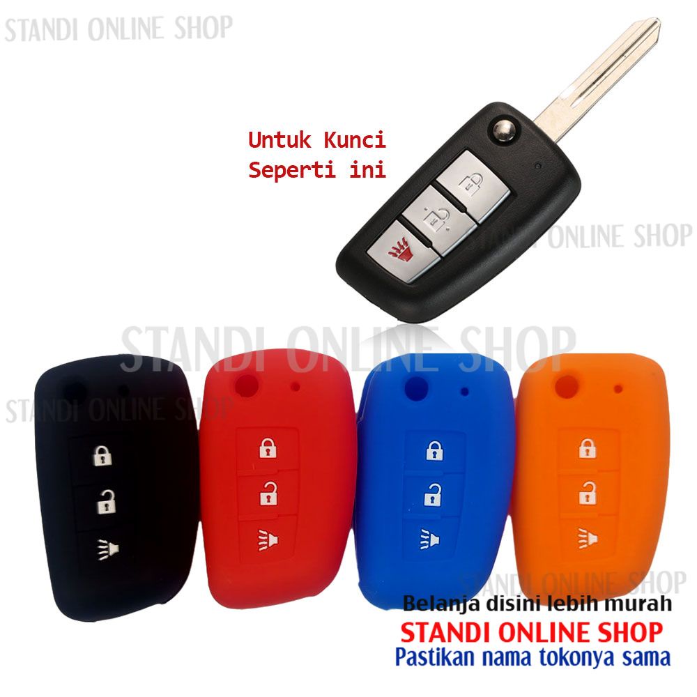 Sarung Kunci Silikon Remote Cover Keyshirt Flipkey Nissan Grand Livina