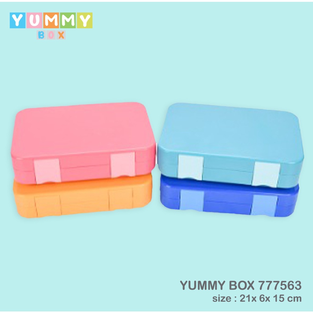 YUMMY BOX MEDIUM BENTO COLORS 680ML 777563