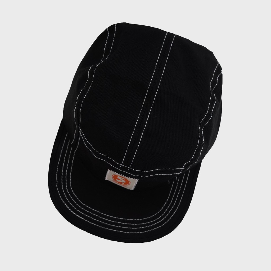 Topi Superego Five Panel  Woven Black