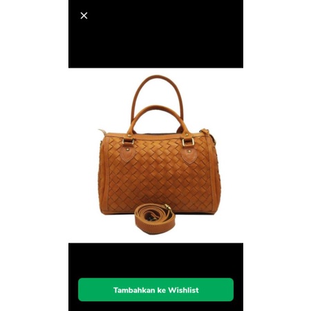 tas kulit asli speedy coklat tua