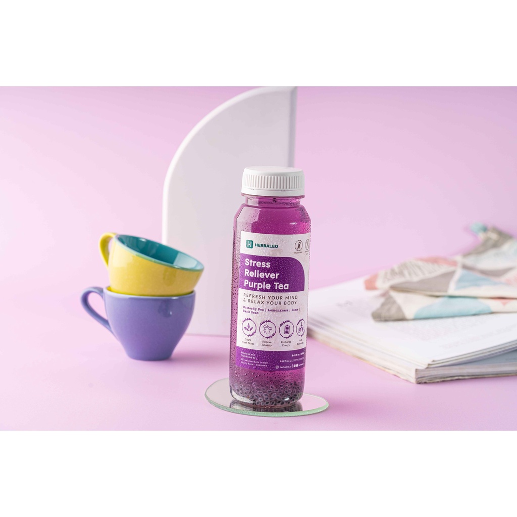 

Herbaleo Stress Reliever Purple Tea Minuman Herbal 250ml Healthy Drink Meningkatkan Daya Ingat