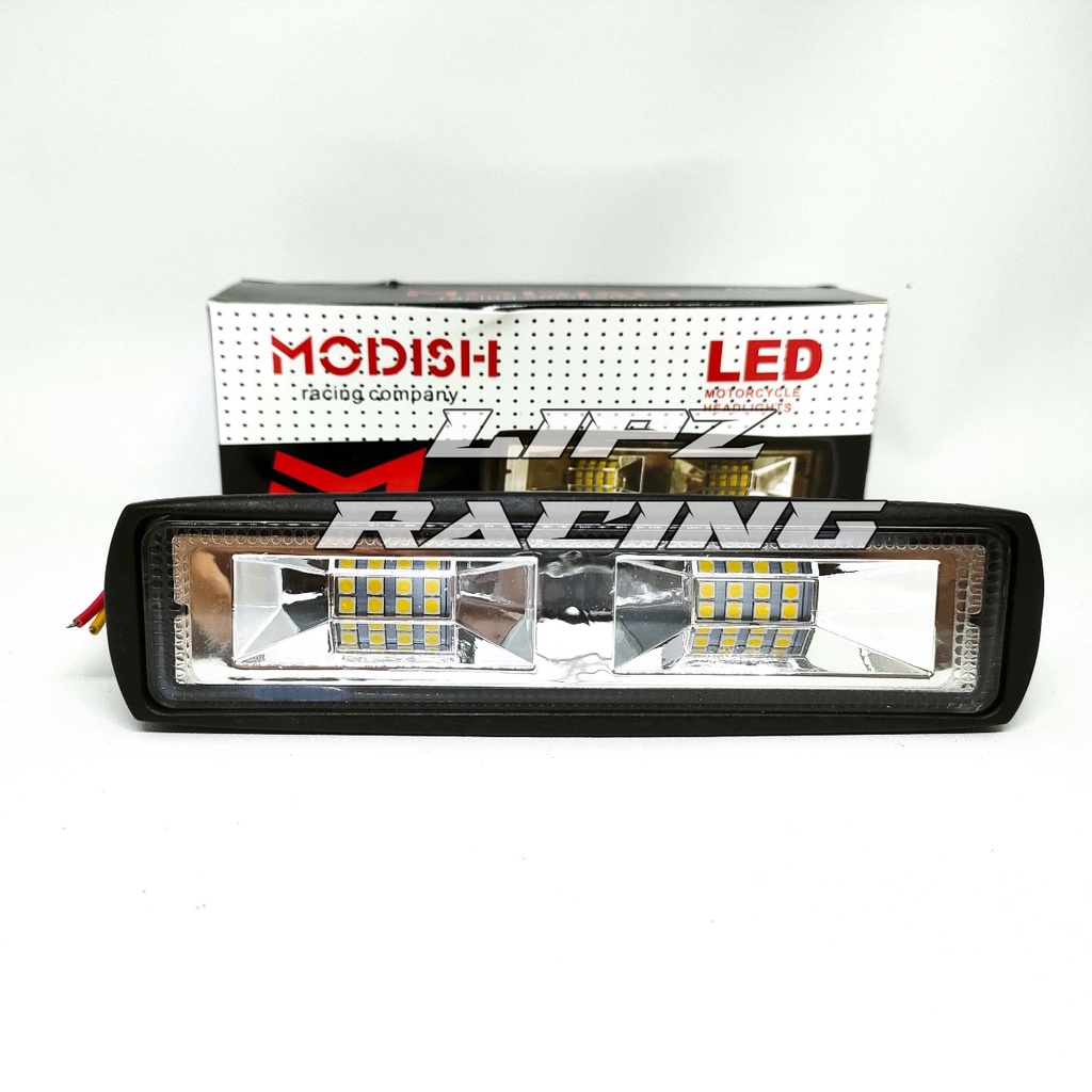 LAMPU TEMBAK LED / LAMPU SOTOR LED BAR MODEL 4596 CAHAYA PUTIH BISA UNTUK SEMUA MOTOR  LAMPU TEMBAK MOTOR