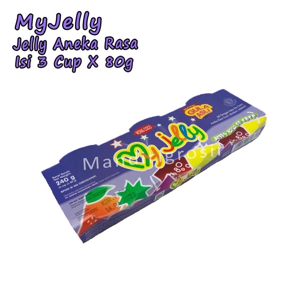 My Jelly *Wong Coco * Jelly Aneka Rasa * Isi 3cup X 80g