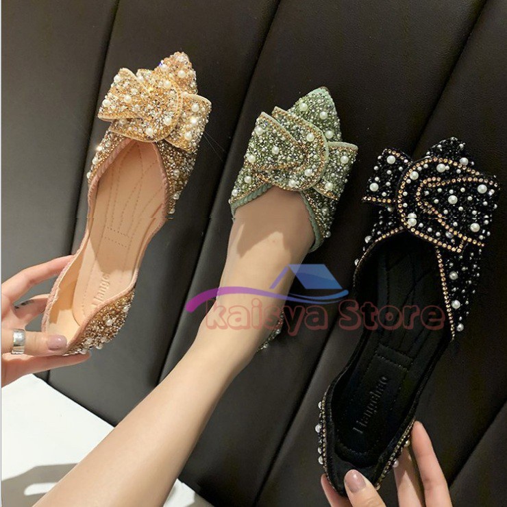 SEPATU WANITA IMPORT SEPATU PESTA / CASUL CANTIK