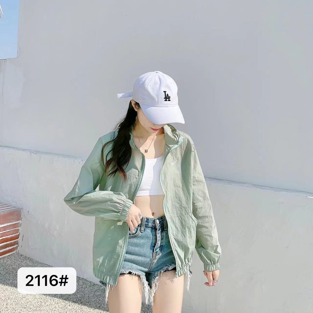 2116 Jaket IMPORT Parasut jaket olahraga jogging wanita jaket lari sport sauna suit wanita jumbo