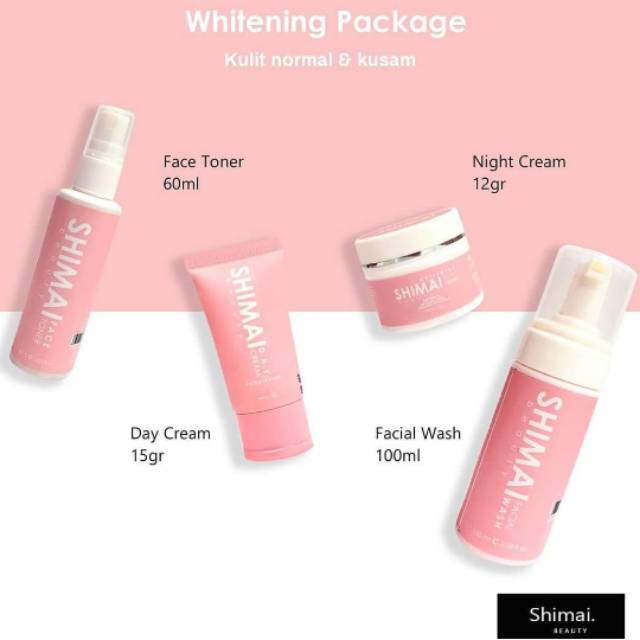 Paket Whitening Shimai Beauty Jember [ORIGINAL 100% + FREE POUCH CANTIK]