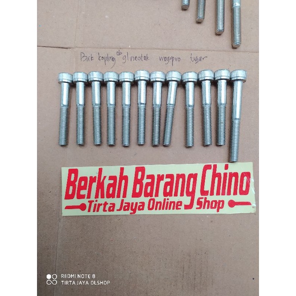 baut L stainles THE A2-70 bak blok kopling honda cb gl 100 max pro cdi series neotek megapro tiger