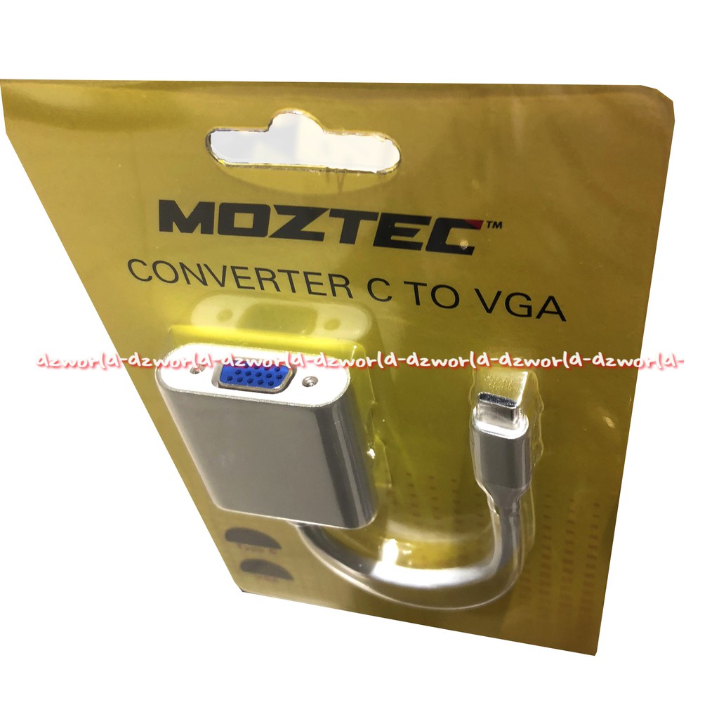 Moztec Converter C to VGA Kael Sambung kokoh kecil dan mudah dibawa