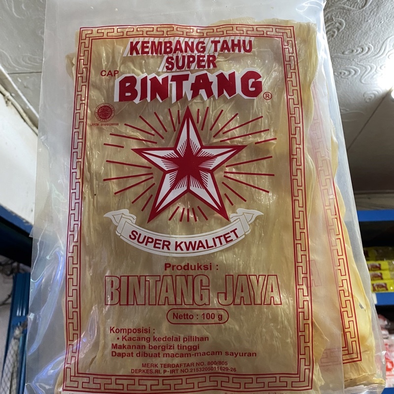 

(100gr) Kembang Tahu Super Cap Bintang/ Kembang Tahu Bintang