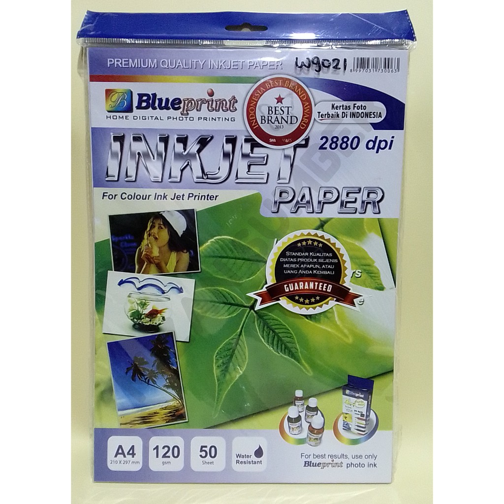 

BLUEPRINT INKJET PAPER / KERTAS FOTO BLUEPRINT A4 120 GSM